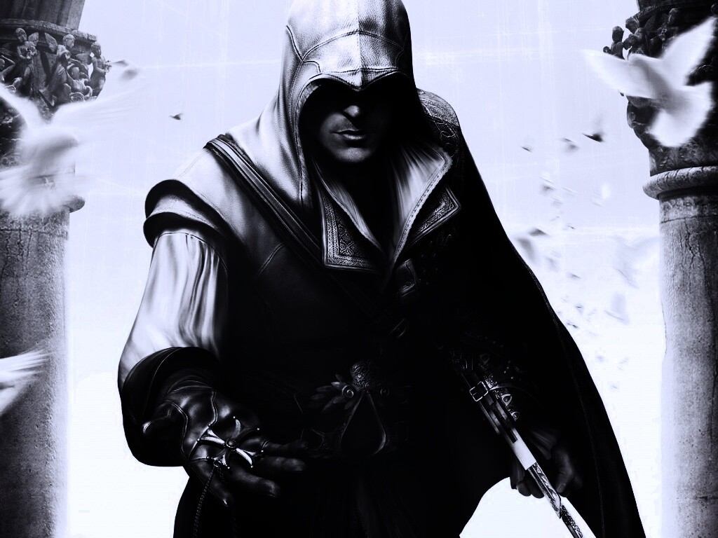 Ассасин с крестом обои