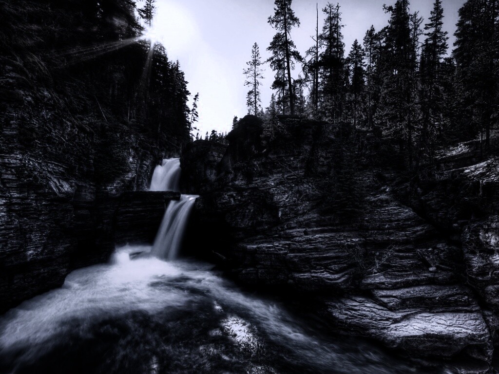 Горные водопады обои