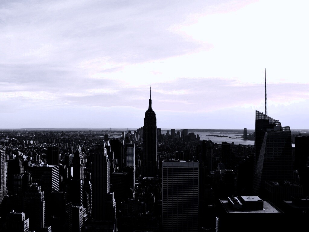 Вид на Нью-Йорк обои