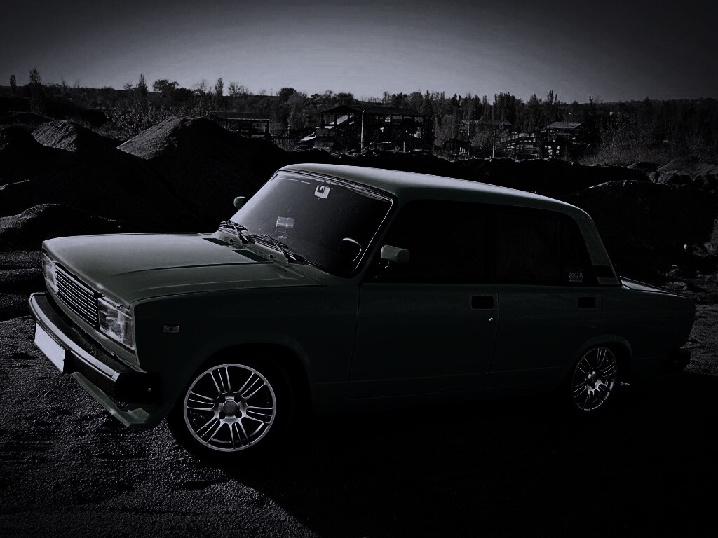 Кислотные жигули обои