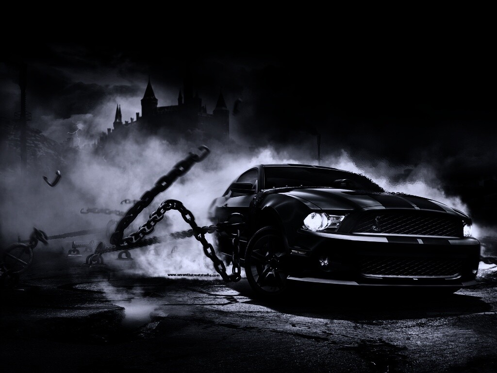 Ford Mustang рвёт цепи обои