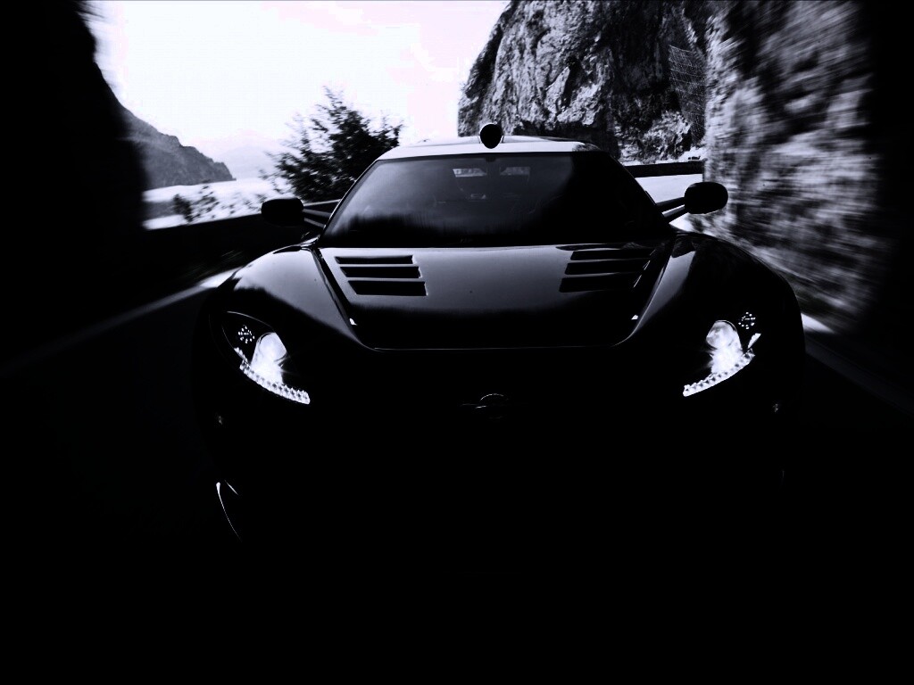 Машина въезжает в тоннель обои