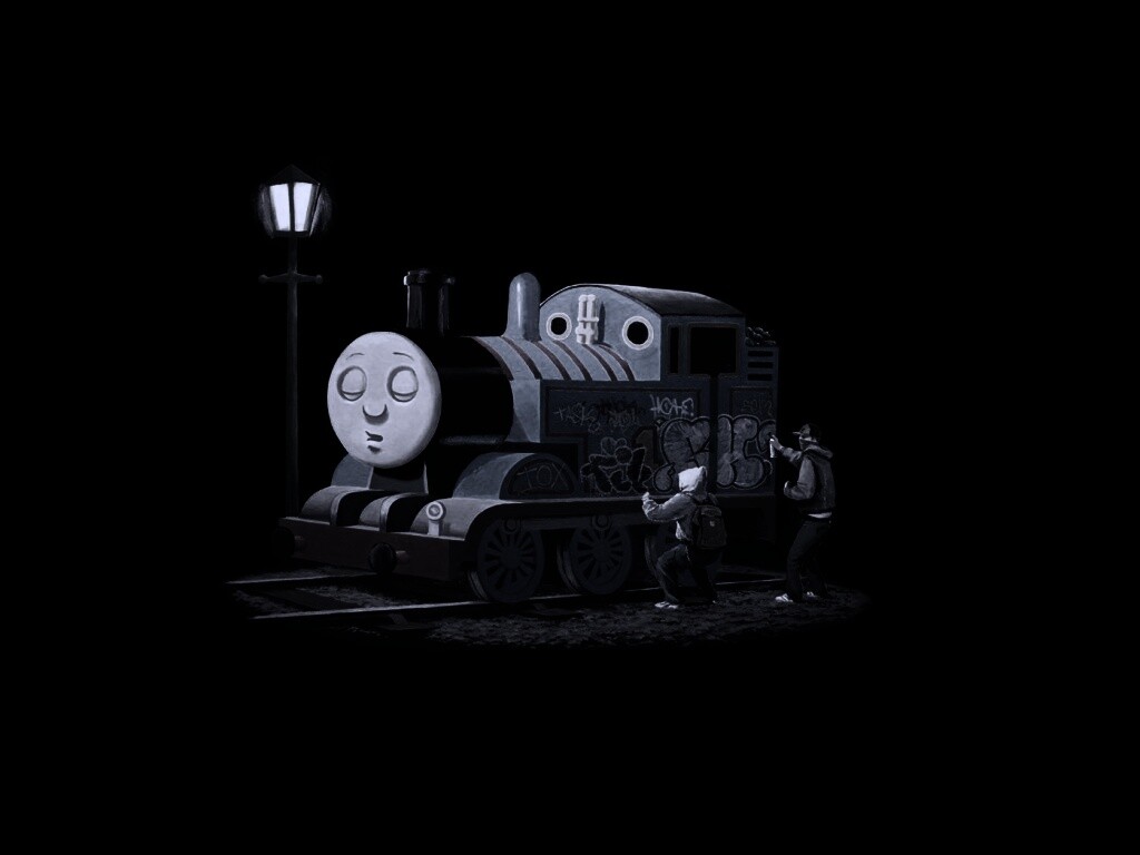 Паровозик для граффити обои