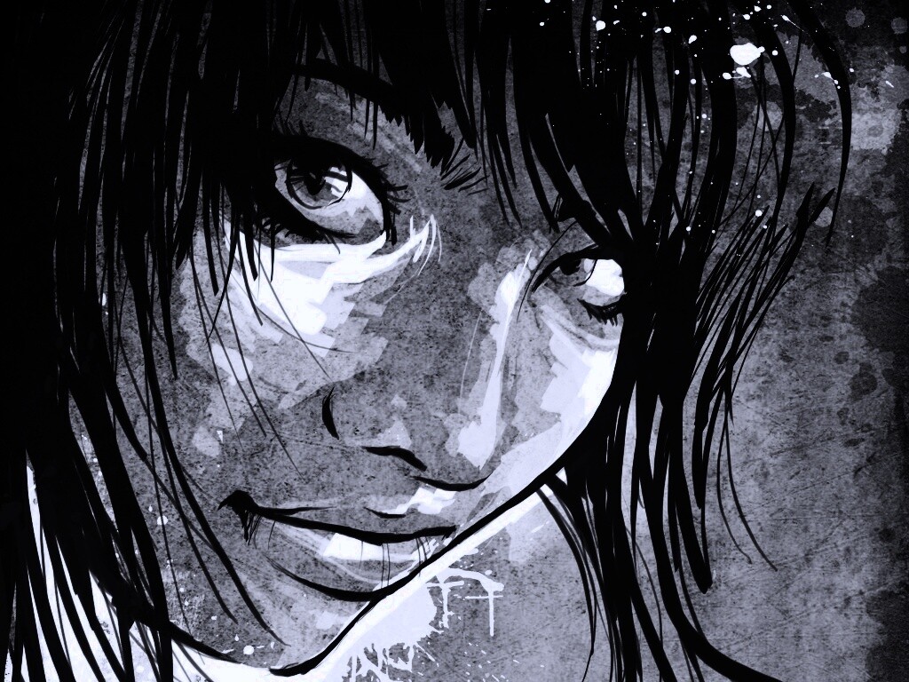 Оригинальный портрет азиатской девушки обои