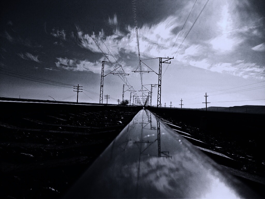 Фото вдоль железной дороги обои