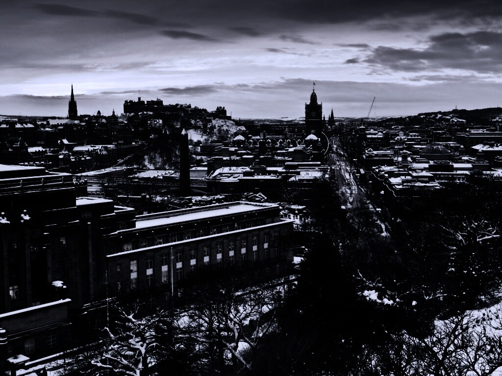 Вид на Эдинбург обои