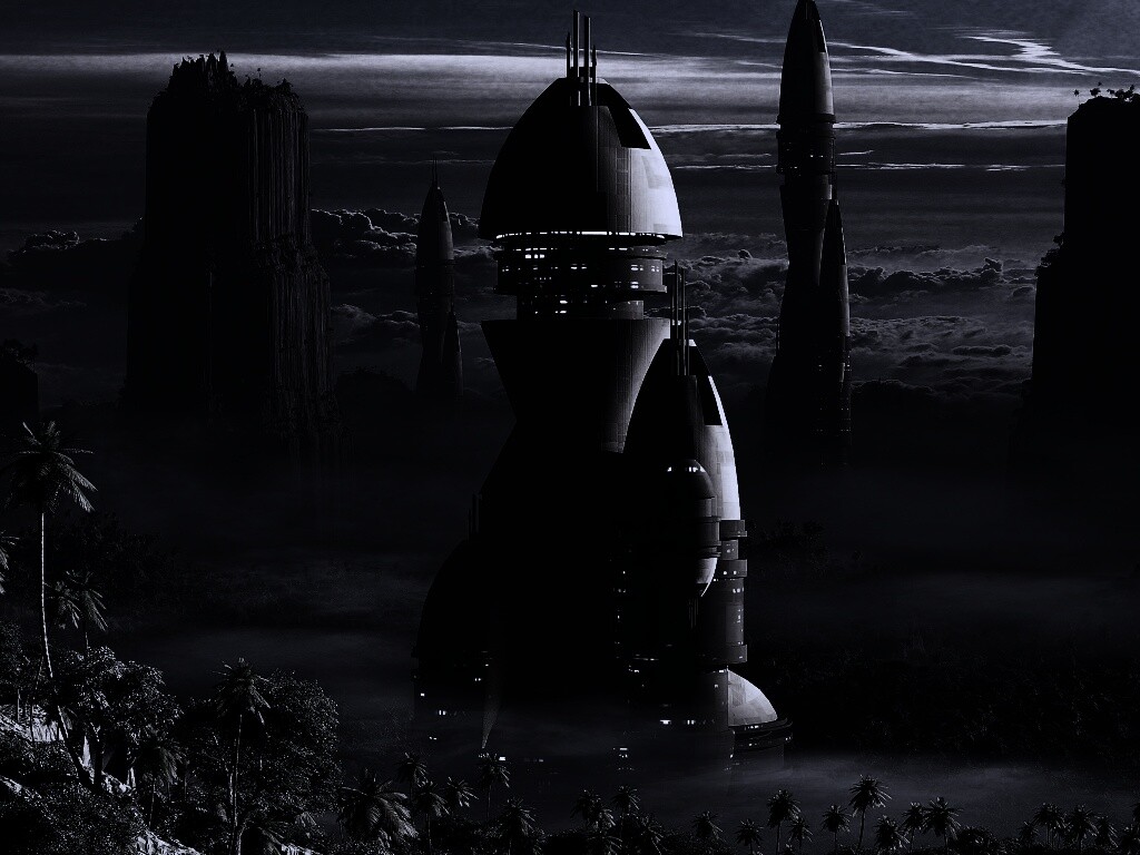 Город будущего обои