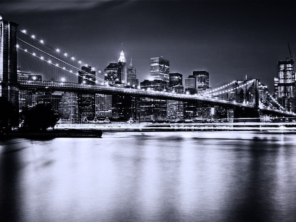 Огни ночного города обои