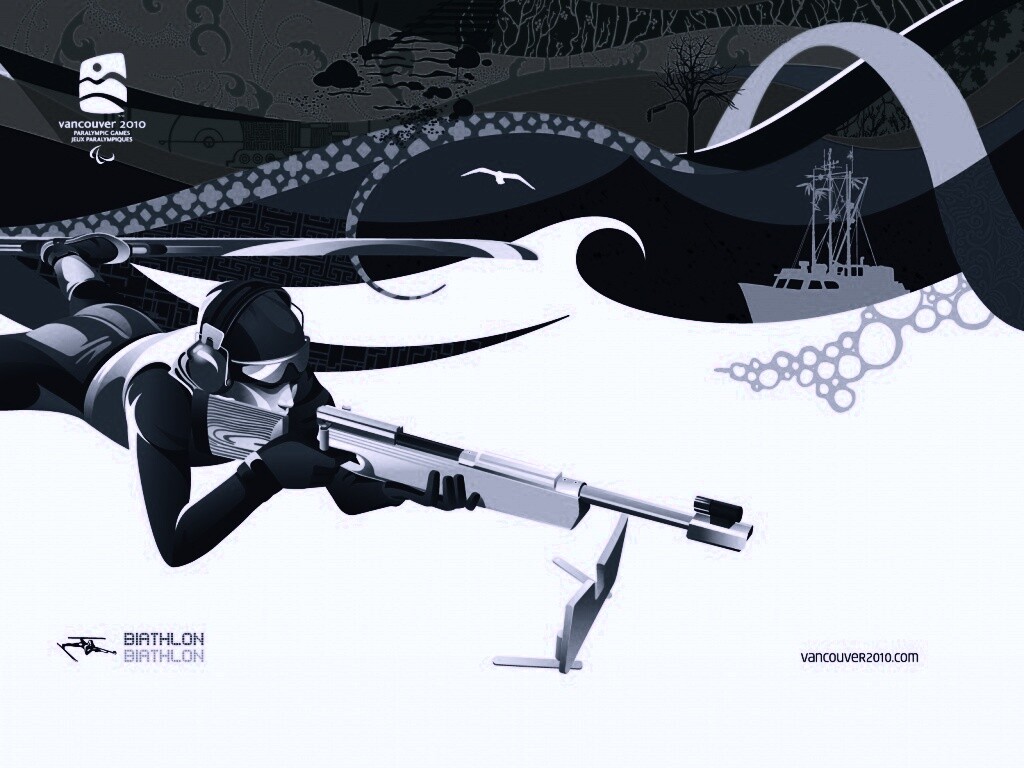 Олимпиада в Ванкувере 2010: Биатлон обои