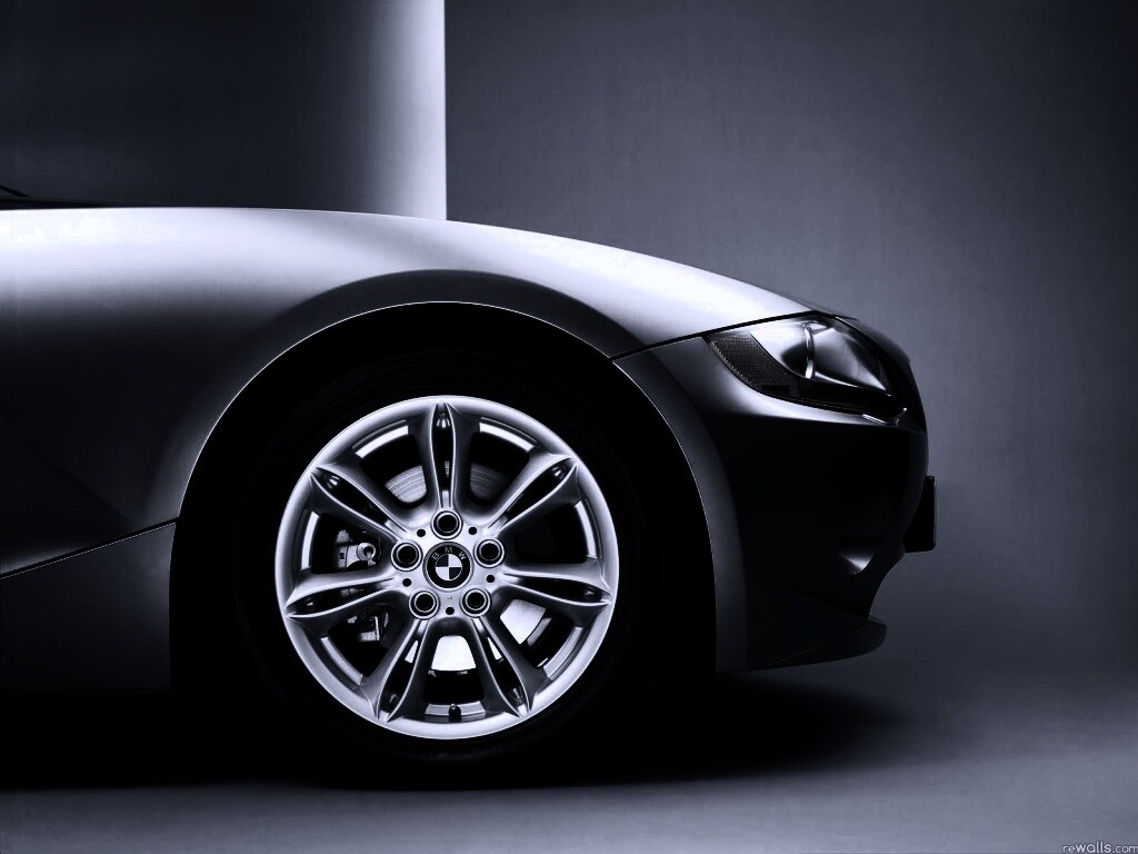Переднее колесо автомобиля БМВ обои