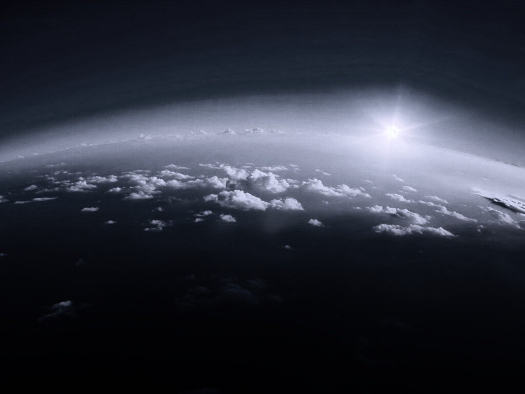 Вид с верхних слоёв атмосферы обои