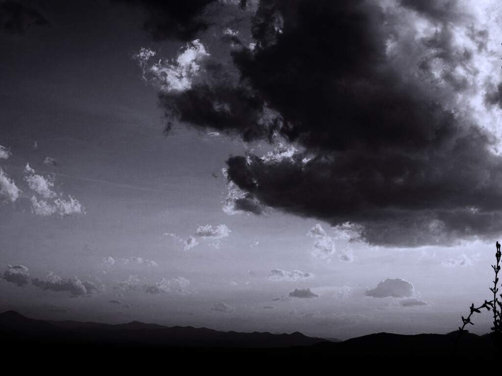 Горный закат обои