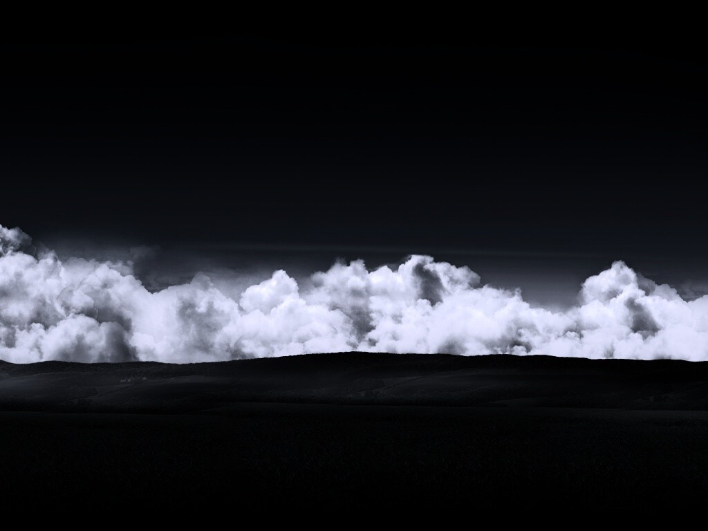 Облака у самой земли обои