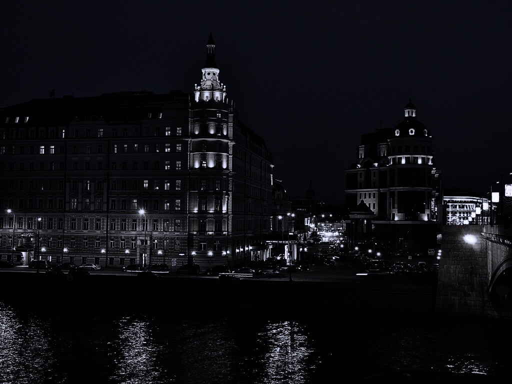 Ночной город обои