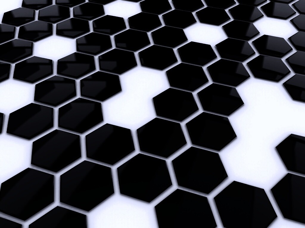 Мозаика из шестигранников обои