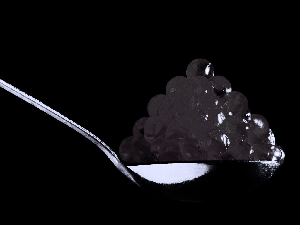 Ложка красной икры обои