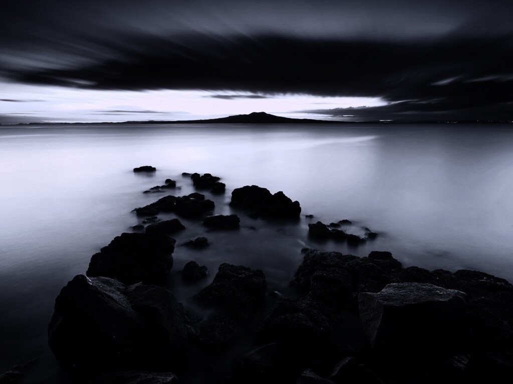 Озеро в тумане обои