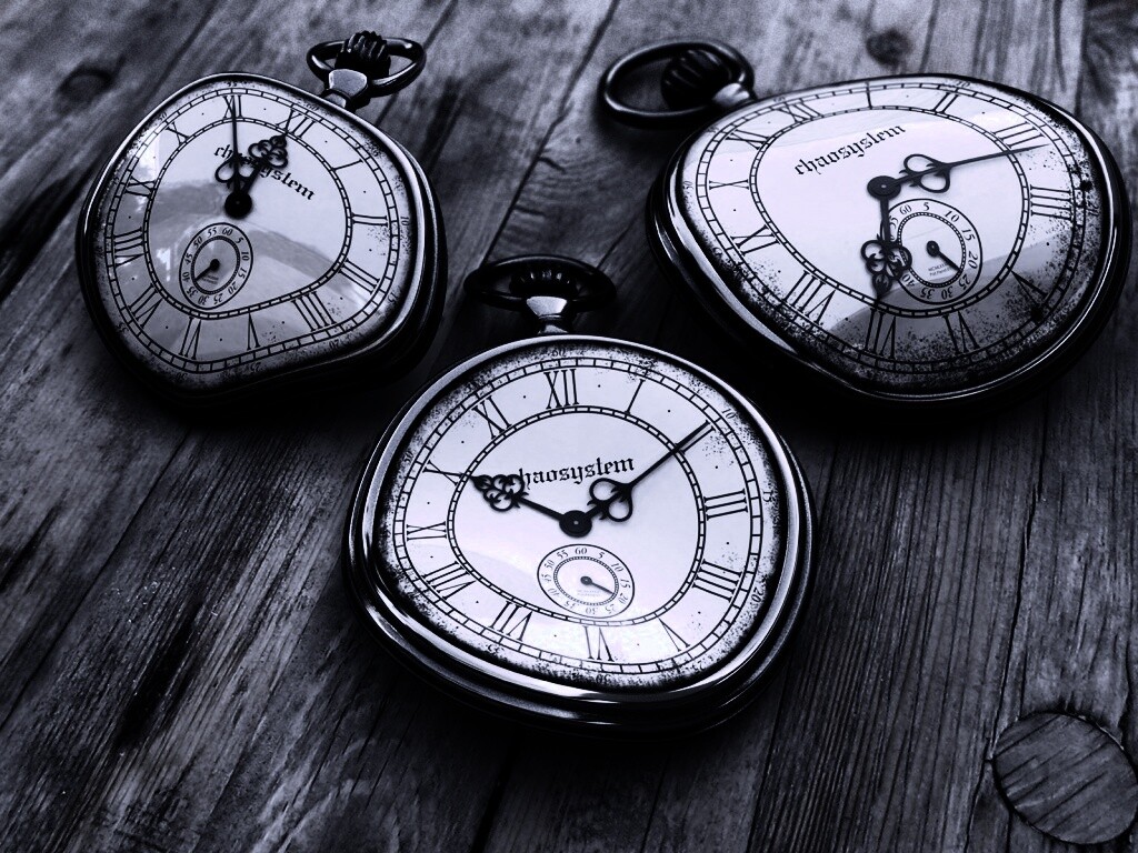 Изогнутые часы обои