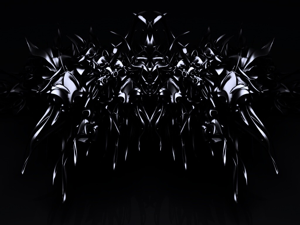 Страшная трехмерная абстракция обои