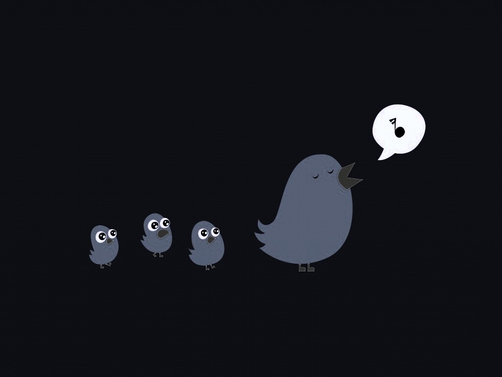 Поющая птица обои