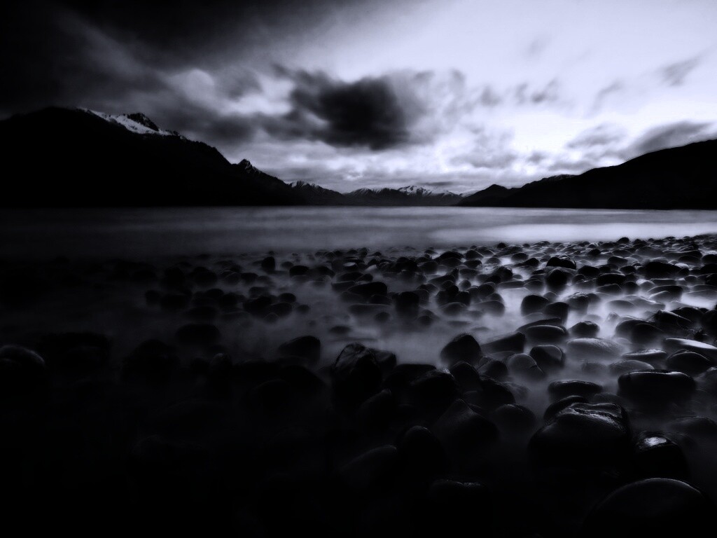 Озеро в тумане обои