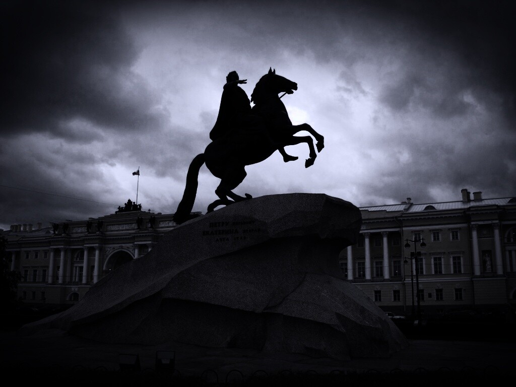 Медный Всадник в Питере обои