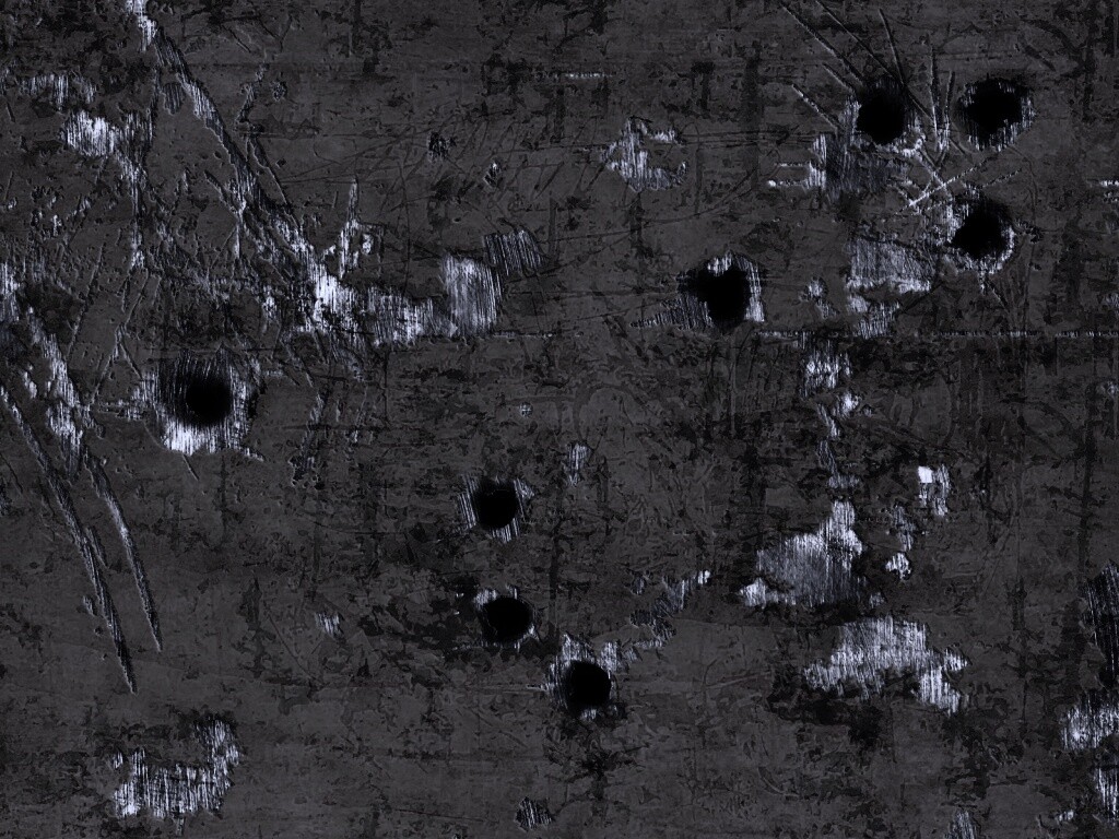 Пулевые отверстия в желтом листе обои