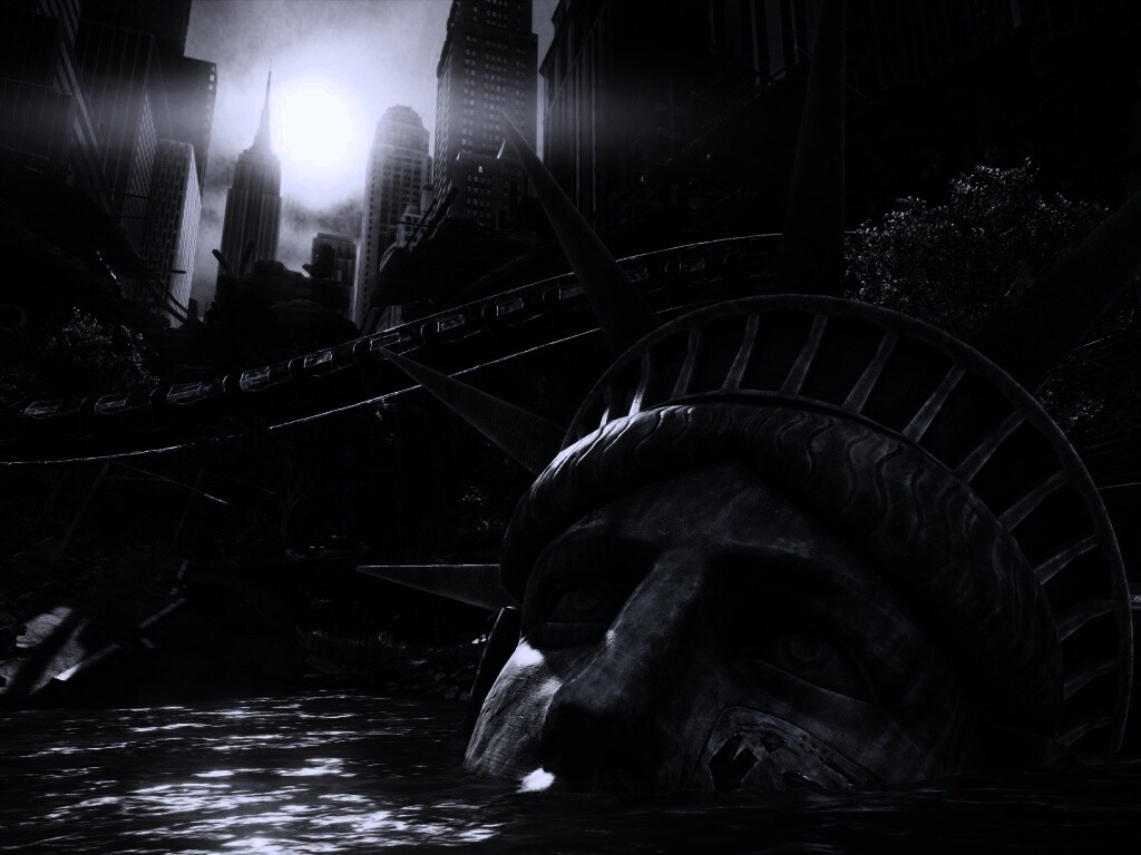 Руины статуи свободы в Crysis обои