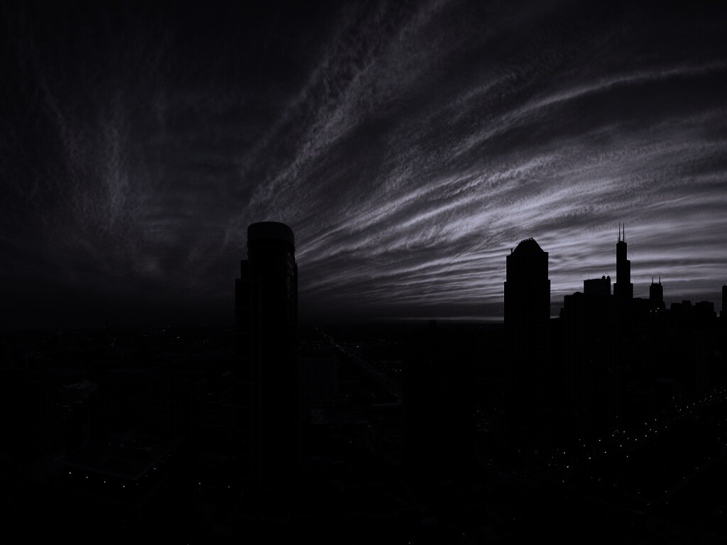 Сумерки в городе обои