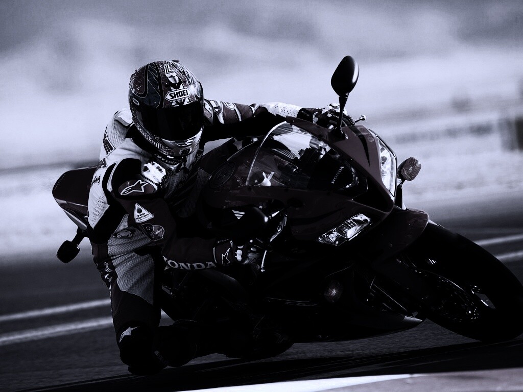 Мотоциклист на Хонде обои