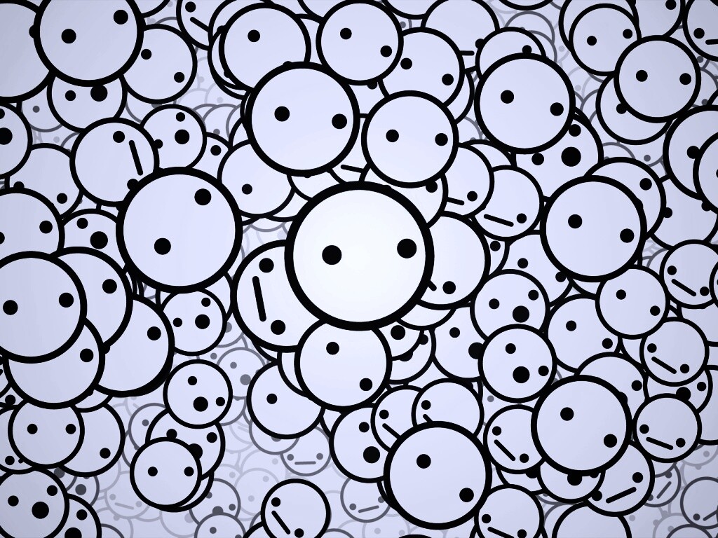 Фон из смайликов обои