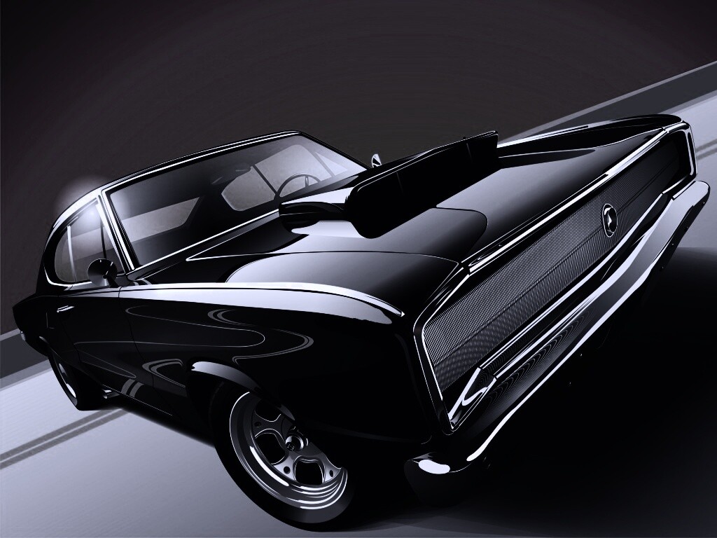 Векторный мускулкар обои