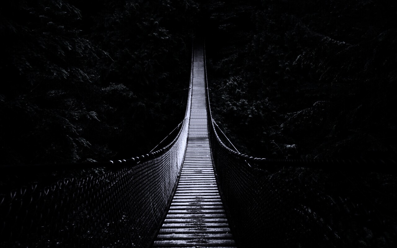 Канатный мостик обои