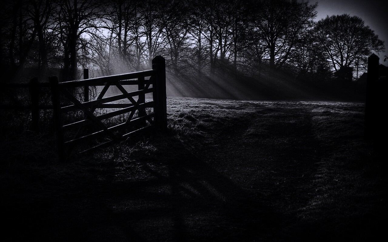 Открытые ворота обои