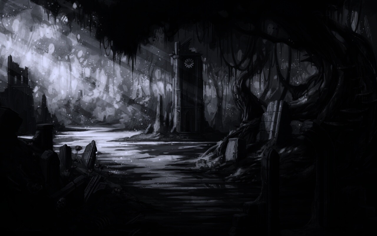 Руины эльфийского города обои