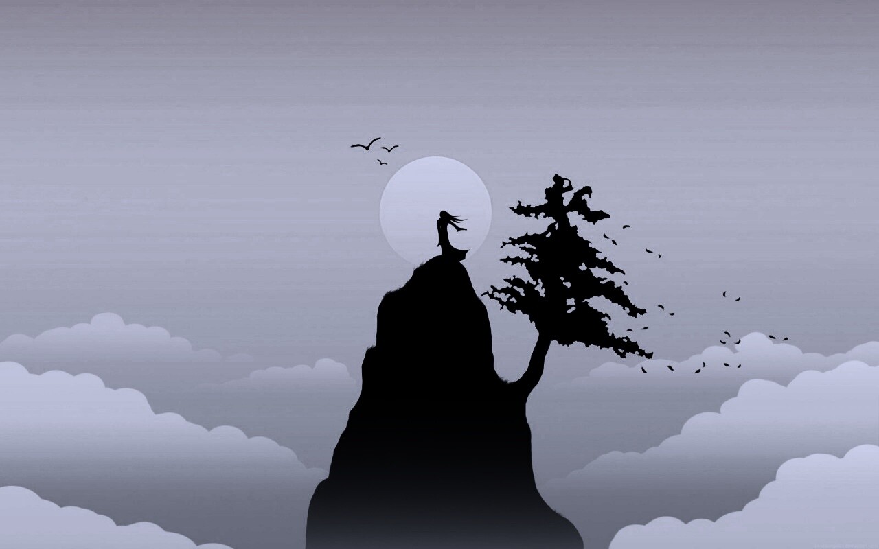 Одна на вершине обои