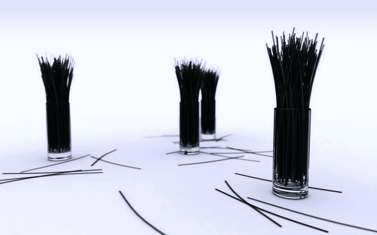 Трава в стакане обои