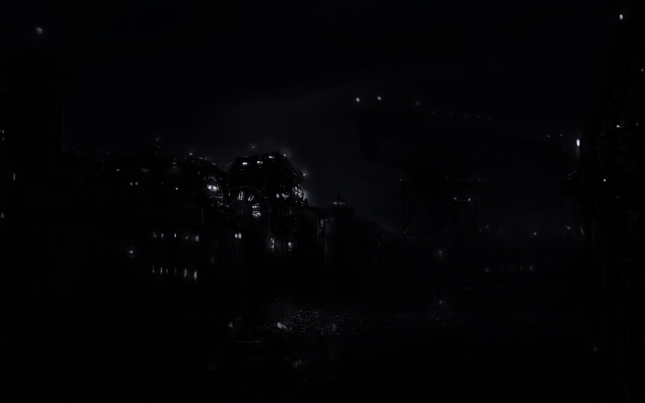 Портовые огни обои