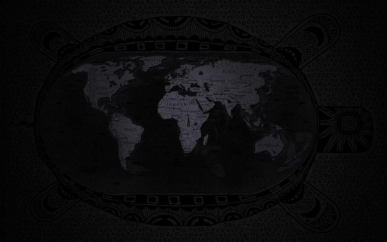 Карта мира на черепахе обои