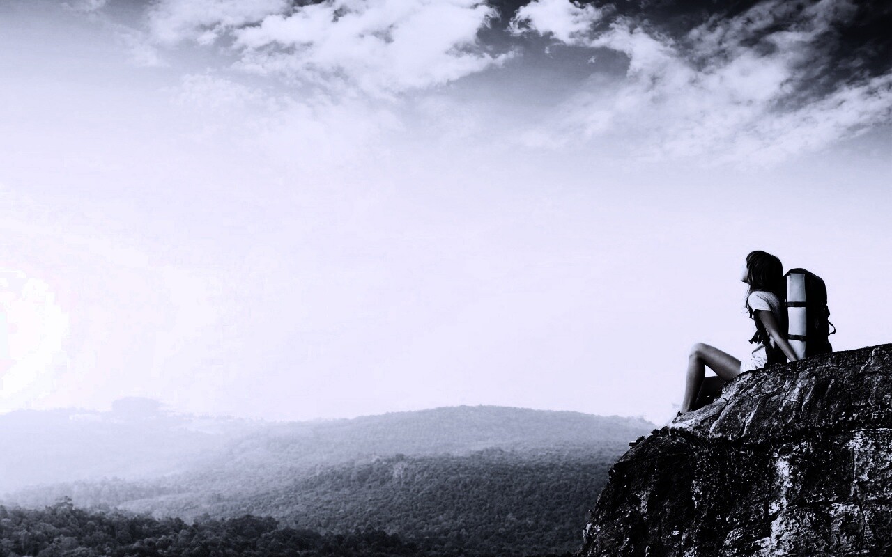 Девушка турист обои