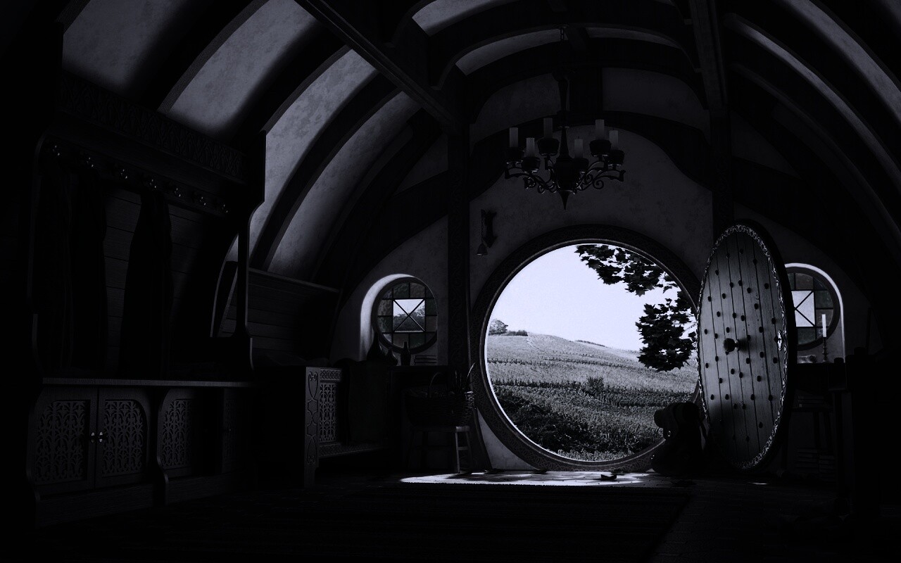 Дом хоббитов обои