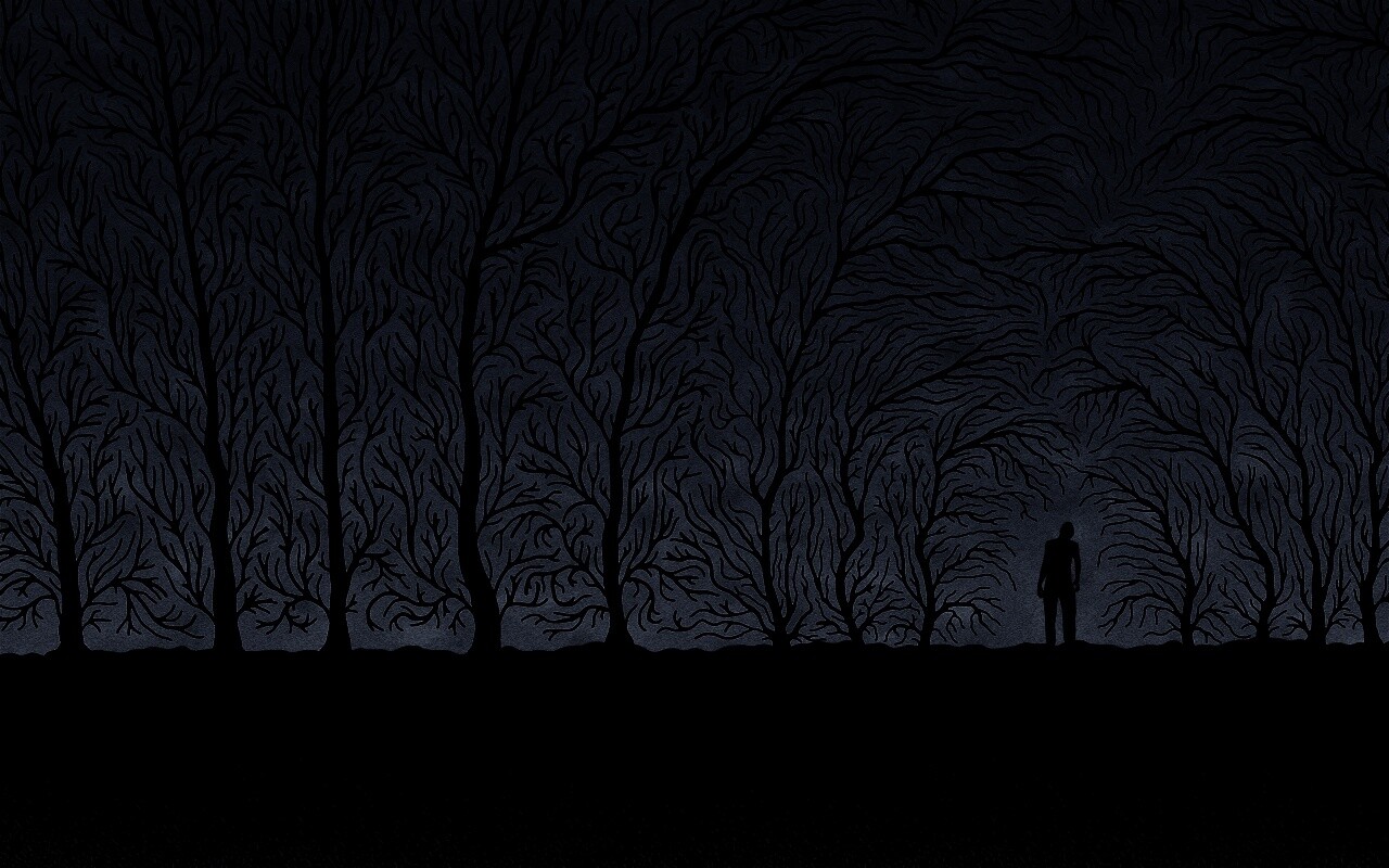 Смыкающиеся деревья обои