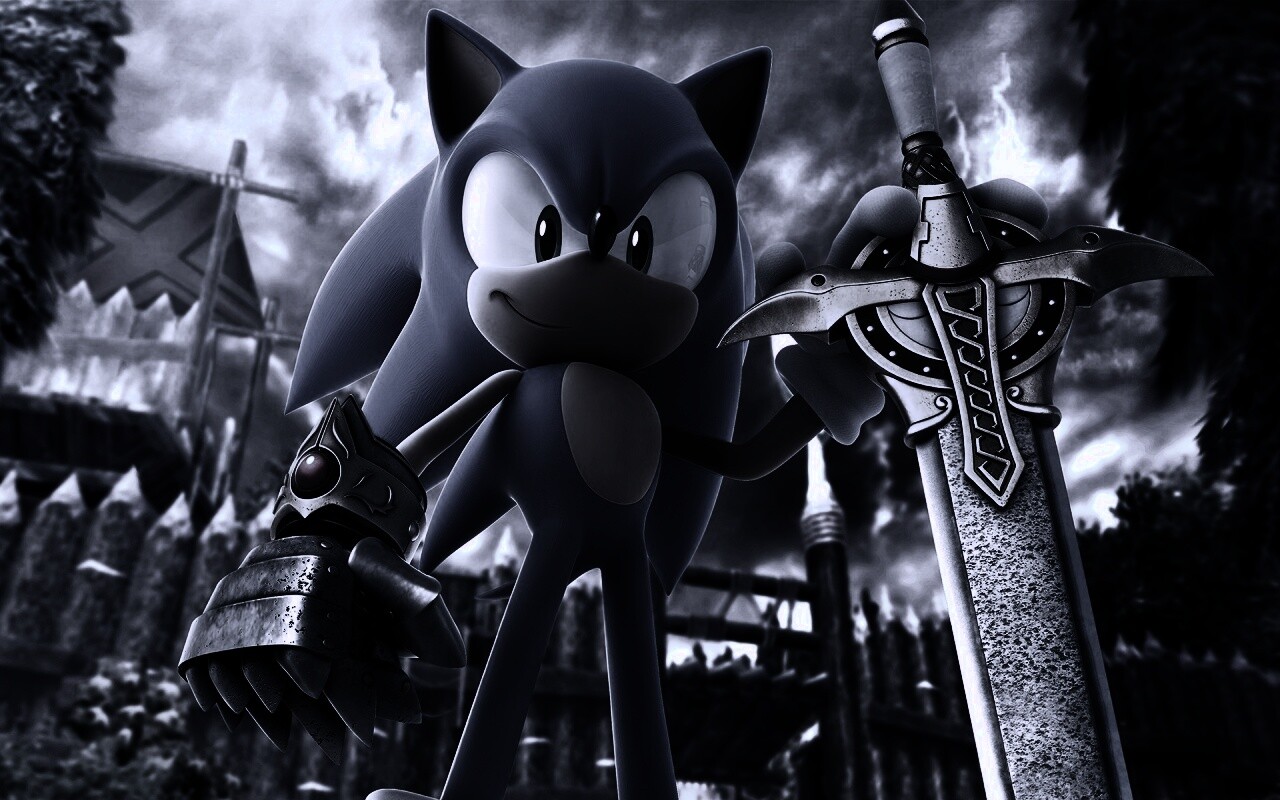 Соник с мечем обои