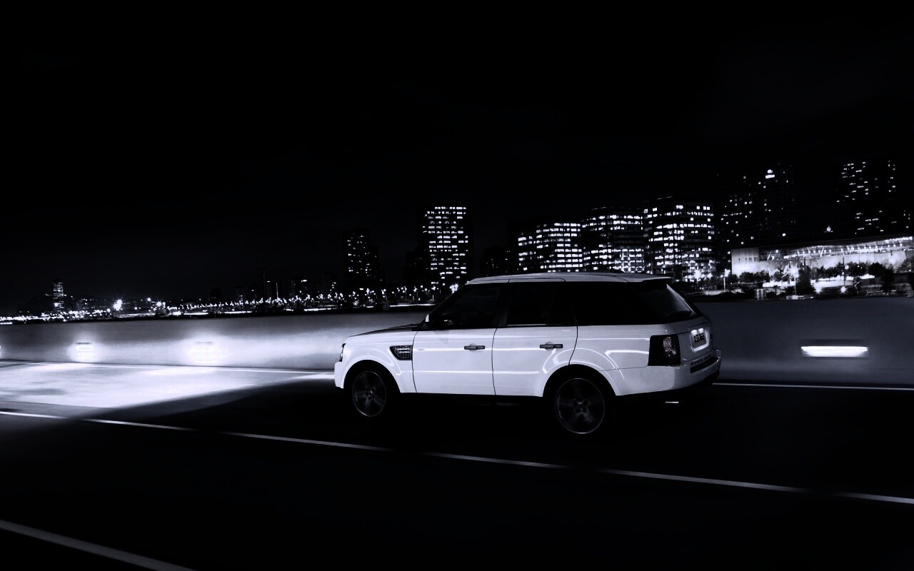 Белый Лэнд Ровер обои