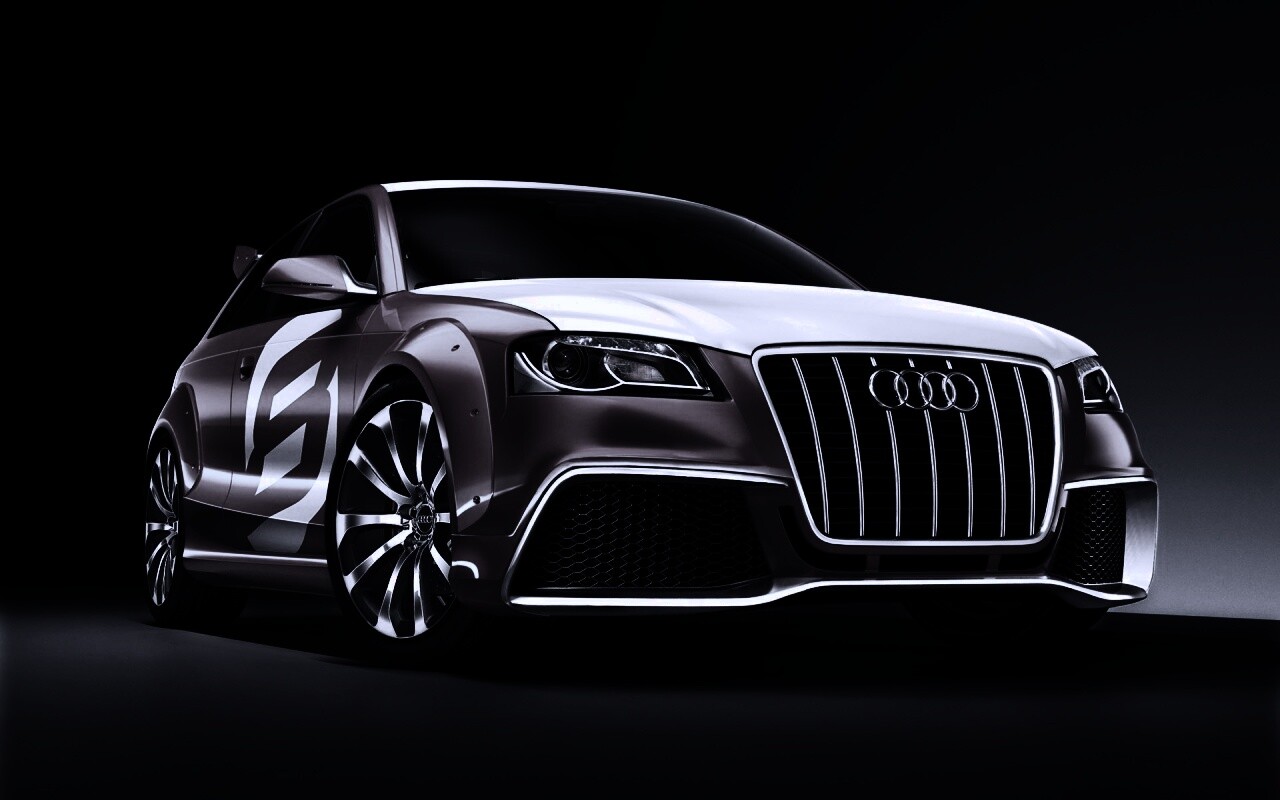 Красный Ауди обои