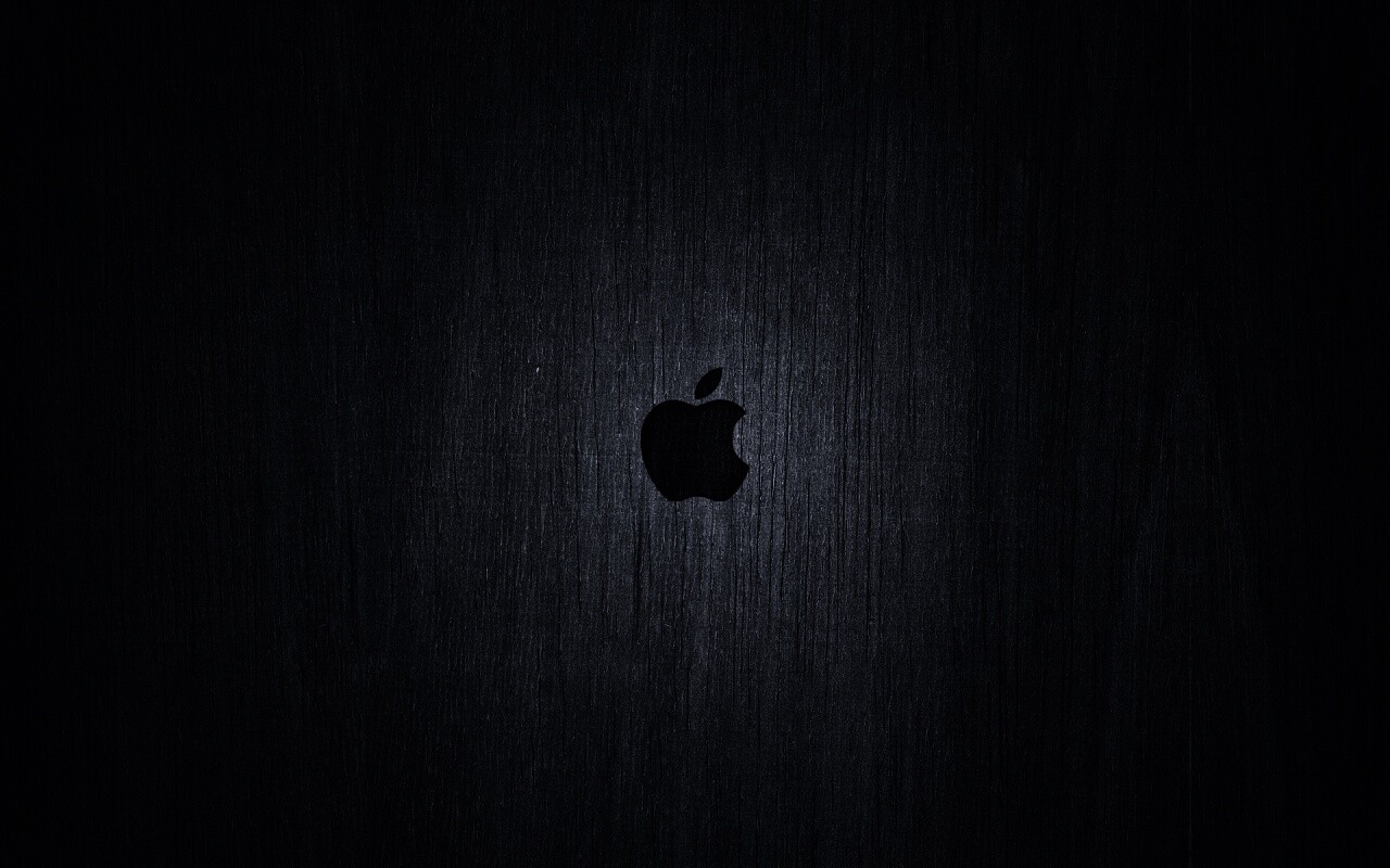 Логотип Apple на доске обои