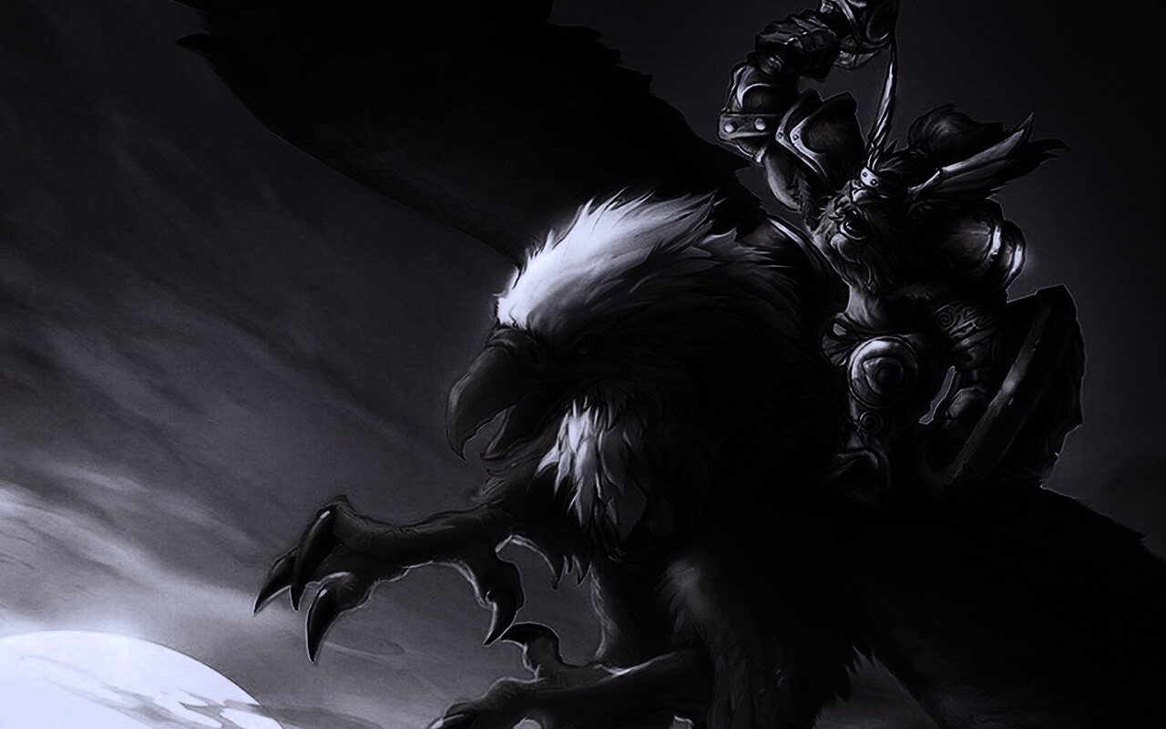 Грифоний всадник обои