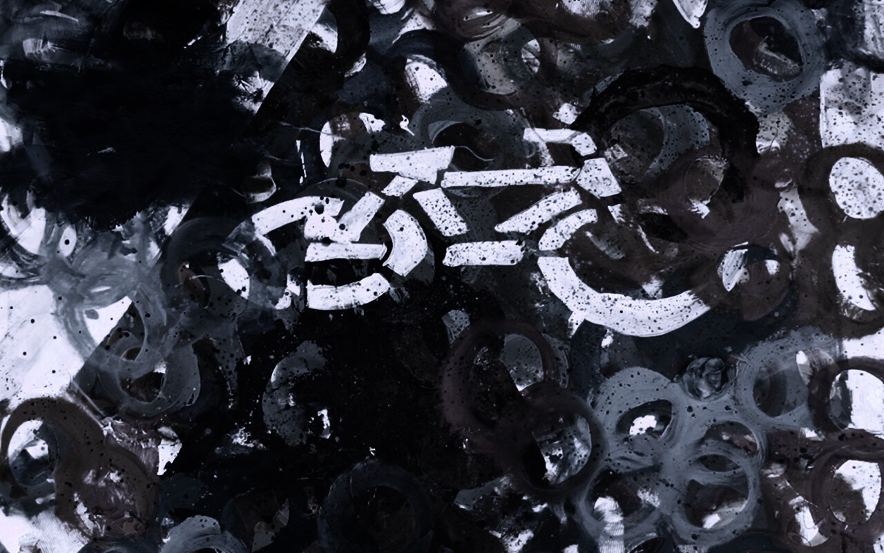 Рисованный через трафарет велосипед обои