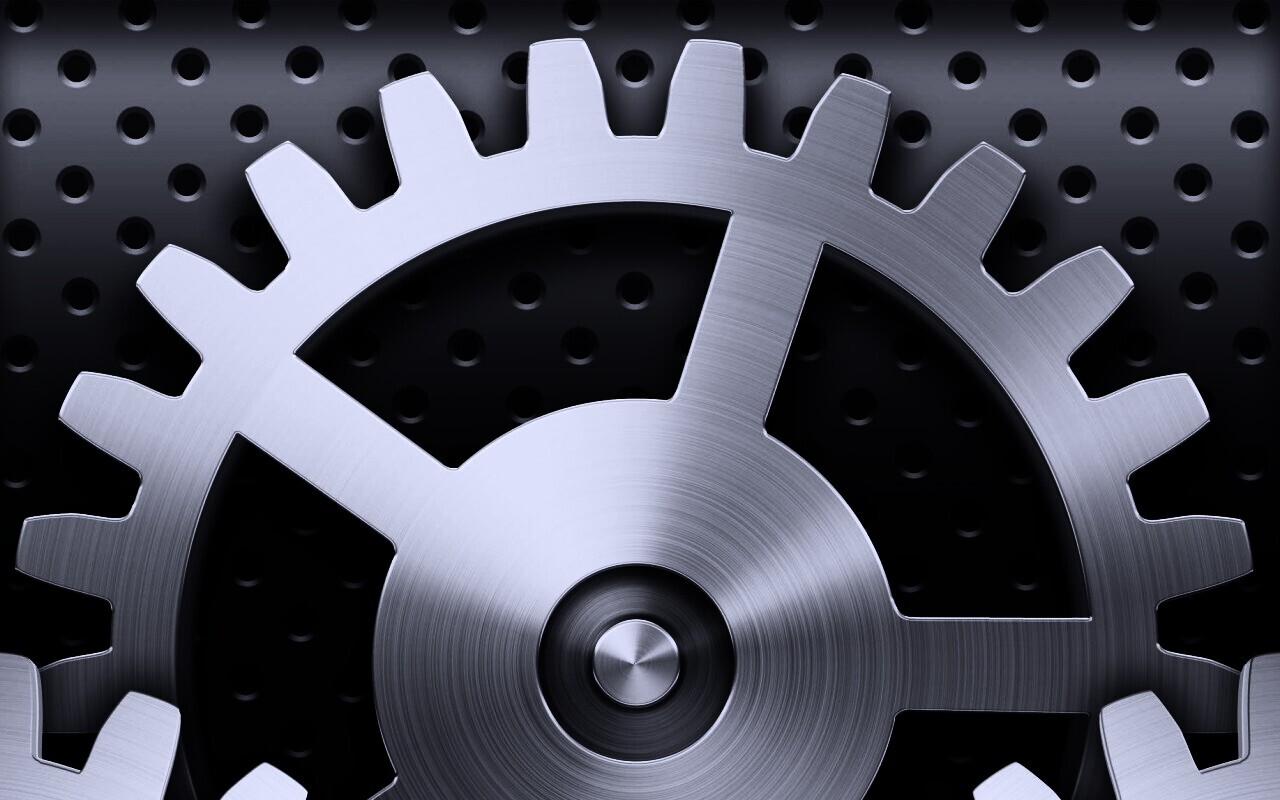 Серебреная шестерня обои