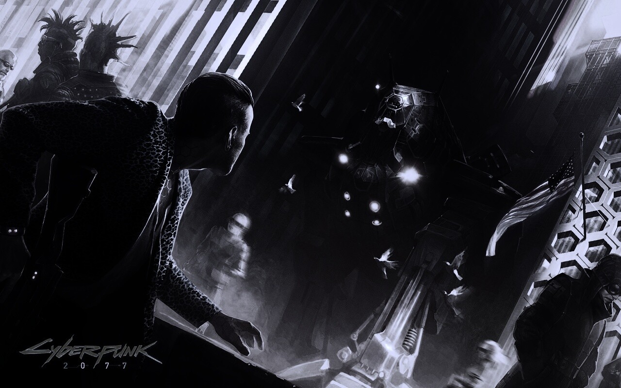 Арт из Киберпанк 2077 обои